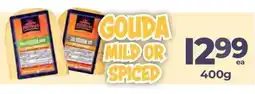 Vince's Market Gouda mild or spiced offer
