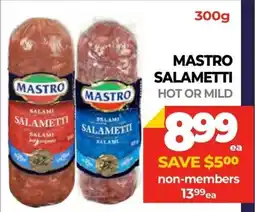 Vince's Market Mastro salametti hot or mild offer