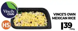 Vince's Market Vince's own mexican rice offer