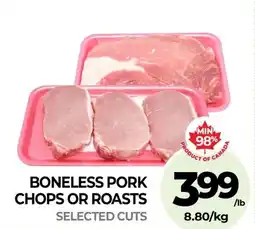 Vince's Market Boneless pork chops or roasts offer