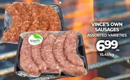 Vince's Market Vince's own sausages offer