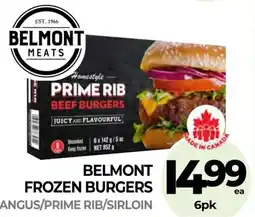 Vince's Market Belmont frozen burgers offer