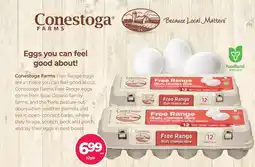 Vince's Market Conestoga Farms Free Range Eggs offer