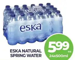 Vince's Market Eska natural spring water offer