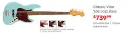 Long & McQuade Squier Fender Classic Vibe '60s Jazz Bass offer