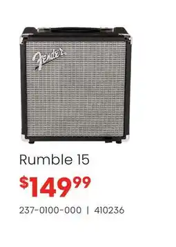 Long & McQuade Fender Rumble 15 offer