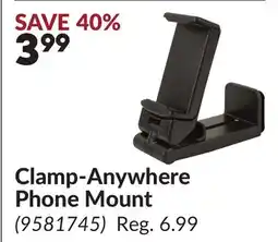Princess Auto Clamp-anywhere phone mount offer