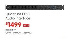 Long & McQuade Fender Quantum HD 8 Audio Interface offer