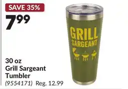 Princess Auto 30 oz Grill Sargeant Tumbler offer