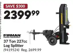 Princess Auto 37 Ton 227cc Log Splitter offer
