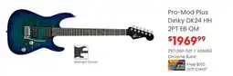 Long & McQuade Charvel Guitars Pro-Mod Plus Dinky DK24 HH 2PT EB QM, Ebony Fingerboard - Chlorine Burst offer