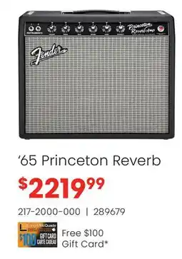 Long & McQuade '65 Princeton Reverb offer