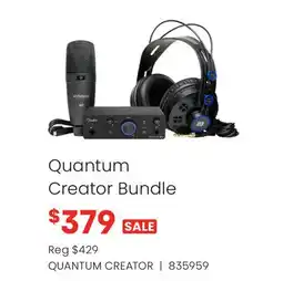 Long & McQuade Quantum Creator Bundle offer