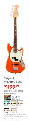 Long & McQuade Fender Player II Mustang Bass offer