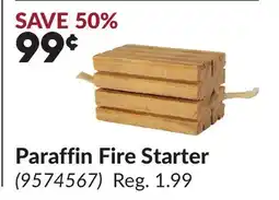 Princess Auto Paraffin Fire Starter offer