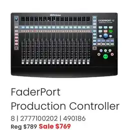 Long & McQuade Presonus FaderPort Production Controller offer