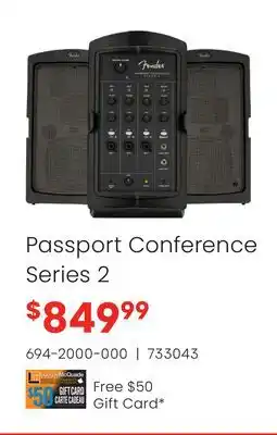 Long & McQuade Fender Passport Conference Series 2 offer