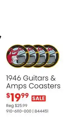 Long & McQuade Fender 1946 Guitars & Amps Coasters offer