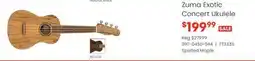 Long & McQuade Fender Zuma Exotic Concert Ukulele, Walnut Fingerboard - Spalted Maple offer
