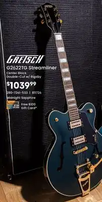 Long & McQuade Gretsch G2622TG Streamliner offer