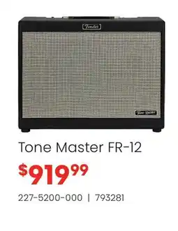 Long & McQuade Fender Tone Master FR-12 offer