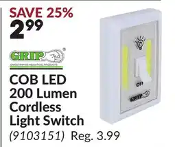 Princess Auto COB LED 200 Lumen Cordless Light Switch offer