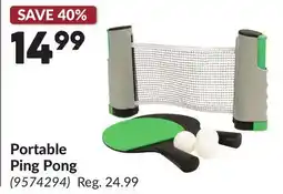 Princess Auto Portable Ping Pong offer