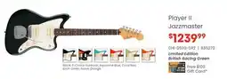 Long & McQuade Fender Player II Jazzmaster British Racing Green offer