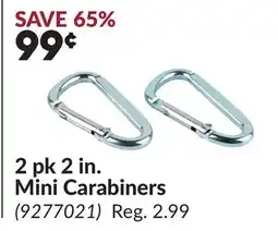 Princess Auto 2 pk 2 in. Mini Carabiners offer