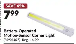 Princess Auto Battery-Operated Motion-Sensor Corner Light offer