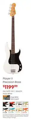 Long & McQuade Fender Player II Precision Bass offer