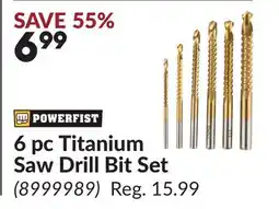Princess Auto 6 pc Titanium Saw Drill Bit Set offer