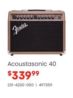 Long & McQuade Fender Acoustasonic 40 offer