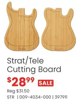 Long & McQuade Fender Strat/Tele Cutting Board offer