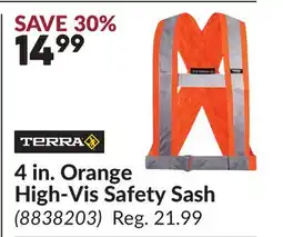 Princess Auto 4 in. Orange High-Vis Safety Sash offer