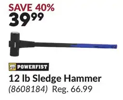 Princess Auto 12 lb Sledge Hammer offer