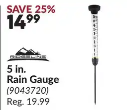 Princess Auto 5 in. Rain Gauge offer