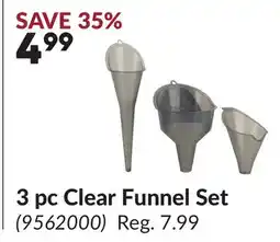 Princess Auto 3 pc Clear Funnel Set offer