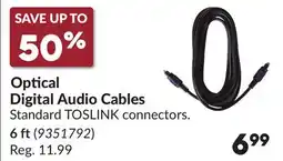 Princess Auto 6 ft Optical Digital Audio Cables offer