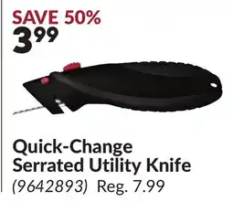 Princess Auto Quick-Change Serrated Utility Knife offer