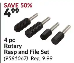 Princess Auto 4 pc Rotary Rasp and File Set offer