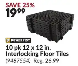 Princess Auto 10 pk 12 x 12 in. Interlocking Floor Tiles offer