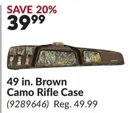 Princess Auto 49 in. Brown Camo Rifle Case offer