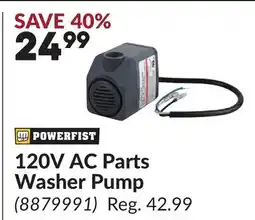 Princess Auto POWERFIST 120V AC Parts Washer Pump offer