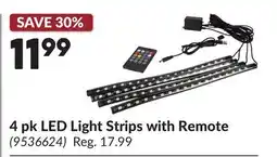 Princess Auto 4 pk LED Light Strips with Remote offer