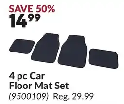 Princess Auto 4 pc Car Floor Mat Set offer