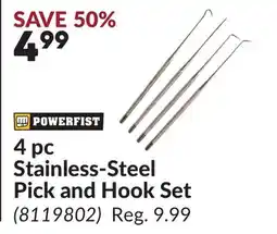 Princess Auto 4 pc Stainless-Steel Pick and Hook Set offer