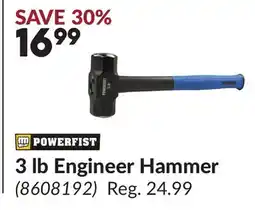 Princess Auto 3 lb Engineer Hammer offer