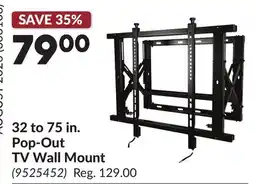 Princess Auto 32 to 75 in. Pop-Out TV Wall Mount offer