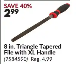 Princess Auto 8 in. Triangle Tapered File with XL Handle offer